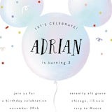 "Disney's Mickey Mouse Palloncino" - Children's Birthday Party Invitations in Sky by chocomocacino - Detail