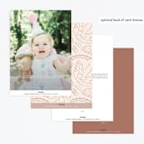 "Simba from Disney's The Lion King" - Children's Birthday Party Invitations in Bamboo by Teju Reval - Back of Card Options
