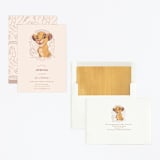 "Simba from Disney's The Lion King" - Children's Birthday Party Invitations in Bamboo by Teju Reval - Assembled