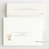 "Belle from Disney's Beauty And The Beast" - Children's Birthday Party Invitations in Teal by Lori Wemple - FREE Recipient Addressing