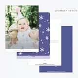 "Elsa's Ice Castle from Disney's Frozen" - Children's Birthday Party Invitations in Majestic by Becky Nimoy - Back of Card Options