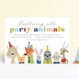 "Disney's Zootopia Friends" - Children's Birthday Party Invitations in Sugar by Jessie Steury - Front