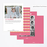 "Super Birthday Girl" - Children's Birthday Party Invitations in Magenta by Tara Lilly Studio - Back of Card Options