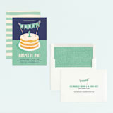 "Buttercream & Bunting" - Children's Birthday Party Invitations in Pool by Kerry Doyle - Assembled