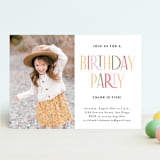 "Happy Birthday" - Children's Birthday Party Invitations in candy by Iveta Angelova - Front