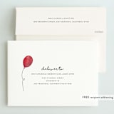 "Bear" - Children's Birthday Party Invitations in Red Candy by Remioni - FREE Recipient Addressing