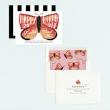 "birthday butterfly" - Children's Birthday Party Invitations in Coral by Rebecca Durflinger - Assembled