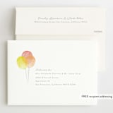 "Balloon Arch" - Children's Birthday Party Invitations in Rainbow by Robert and Stella - FREE Recipient Addressing