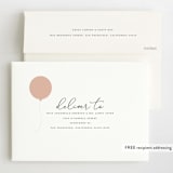 "Modern girl" - Children's Birthday Party Invitations in Blush by Stacey Meacham - FREE Recipient Addressing
