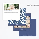 "Tri Birthday" - Children's Birthday Party Invitations in Teal by Itsy Belle Studio - Back of Card Options