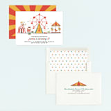 "Theme Park" - Children's Birthday Party Invitations in Citrus by Anupama - Assembled