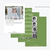 "Let's Fiesta" - Children's Birthday Party Invitations in Sage by Jen Banks - Back of Card Options