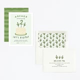 "Let's Fiesta" - Children's Birthday Party Invitations in Sage by Jen Banks - Assembled