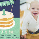 "Buttercream & Bunting" - Children's Birthday Party Invitations in Mint by Kerry Doyle - Detail
