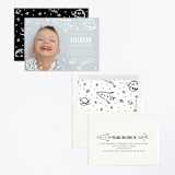 "Cosmic Doodles" - Children's Birthday Party Invitations in Ivory by Lehan Veenker - Assembled