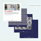 "Game Night" - Children's Birthday Party Invitations in Navy by Anupama - Back of Card Options
