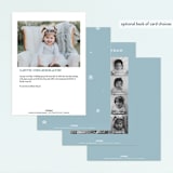 "Wintery Fun" - Children's Birthday Party Invitations in Frost by Leah Bisch - Back of Card Options