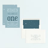 "Wintery Fun" - Children's Birthday Party Invitations in Frost by Leah Bisch - Assembled