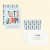 "Jump House" - Children's Birthday Party Invitations in Sky by Ellis - Assembled