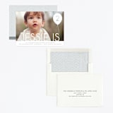 "balloon party" - Children's Birthday Party Invitations in Cotton by Erin Deegan - Assembled
