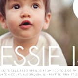 "balloon party" - Children's Birthday Party Invitations in Cotton by Erin Deegan - Detail