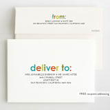 "Colorful One" - Children's Birthday Party Invitations in Teal by Denise Malacrea - FREE Recipient Addressing