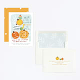 "Pumpkin Party" - Children's Birthday Party Invitations in Sky by Michelle Shanaman - Assembled