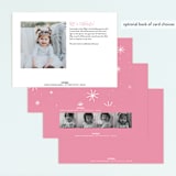 "Bright Future" - Children's Birthday Party Invitations in Blush by Annie Clark - Back of Card Options