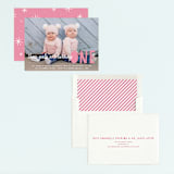 "Bright Future" - Children's Birthday Party Invitations in Blush by Annie Clark - Assembled