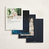 "Mickey and Pluto In Space" - Children's Birthday Party Invitations in Midnight by Becky Nimoy - Back of Card Options