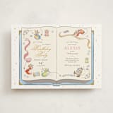 "Cinderella Storybook Birthday" - Children's Birthday Party Invitations in Teal by Three Wings North - Front