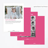 "Let's go glamping" - Children's Birthday Party Invitations in Fushcia by Karidy Walker - Back of Card Options