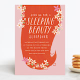 "sleeping beauty" - Children's Birthday Party Invitations in Melon by Lori Wemple - Front
