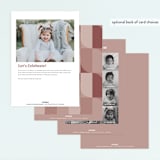 "Made it" - Children's Birthday Party Invitations in Blush by Adelyn T. - Back of Card Options