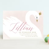 "sweet swan princess" - Children's Birthday Party Invitations in Ballet Slipper by Karidy Walker - Front