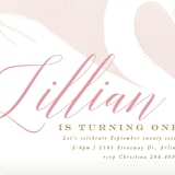 "sweet swan princess" - Children's Birthday Party Invitations in Ballet Slipper by Karidy Walker - Detail