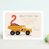 "loads of fun" - Children's Birthday Party Invitations in Dumptruck by Susan Zinader - Front