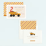 "loads of fun" - Children's Birthday Party Invitations in Dumptruck by Susan Zinader - Assembled