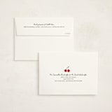 "Cherries" - Children's Birthday Party Invitations in Tomato by Kelly Watkins - FREE Recipient Addressing