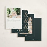 "Par-Tee" - Children's Birthday Party Invitations in Evergreen by Susan Zinader - Back of Card Options