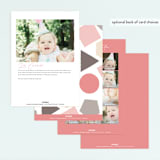 "Polaroid Big Number 1" - Children's Birthday Party Invitations in Peony by fatfatin - Back of Card Options