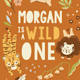 "Go Wild" - Children's Birthday Party Invitations in Amber by Vivian Yiwing - Detail