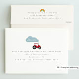 "Down by the farm" - Children's Birthday Party Invitations in Rainbow by Hudson meet Rose - FREE Recipient Addressing