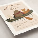 "Adventure Awaits" - Children's Birthday Party Invitations in Forest by Jenna Holcomb - Detail