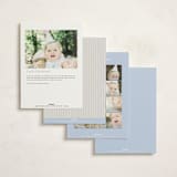 "Woodland Garden" - Children's Birthday Party Invitations in Bluebell by Angela Thompson - Back of Card Options