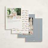 "WILD ONE" - Children's Birthday Party Invitations in Cement by Teju Reval - Back of Card Options