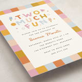 "Two Much Fun" - Children's Birthday Party Invitations in Gumdrop by Carmia Jordaan - Detail