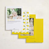 "Lemons" - Children's Birthday Party Invitations in Blueberry by Jennifer Lew - Back of Card Options