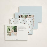 "Time Flies" - Children's Birthday Party Invitations in Sky by Pati Cascino - Back of Card Options