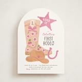 "lets Rodeo" - Children's Birthday Party Invitations in Rose by Creo Study - Front